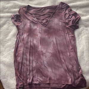 Maroon Tie-dye tshirt